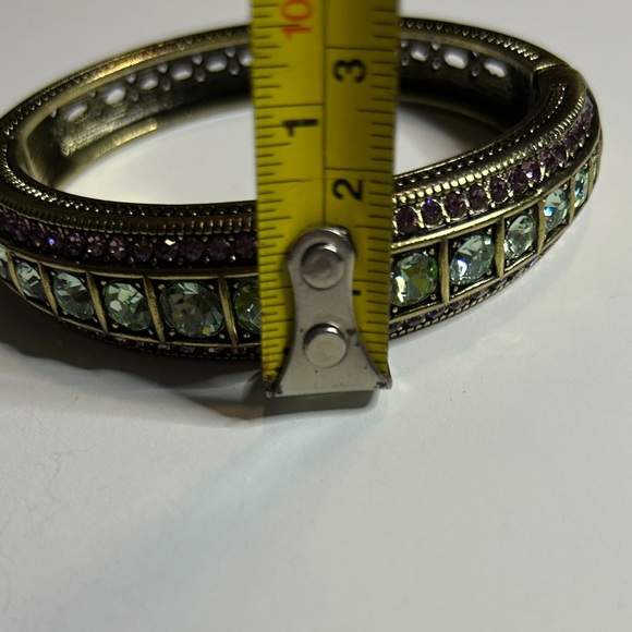 Heidi Daus Gold and Purple Ornate Bracelet - Picture 5 of 8
